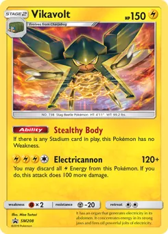 SM Black Star Promos Vikavolt Pokémon card